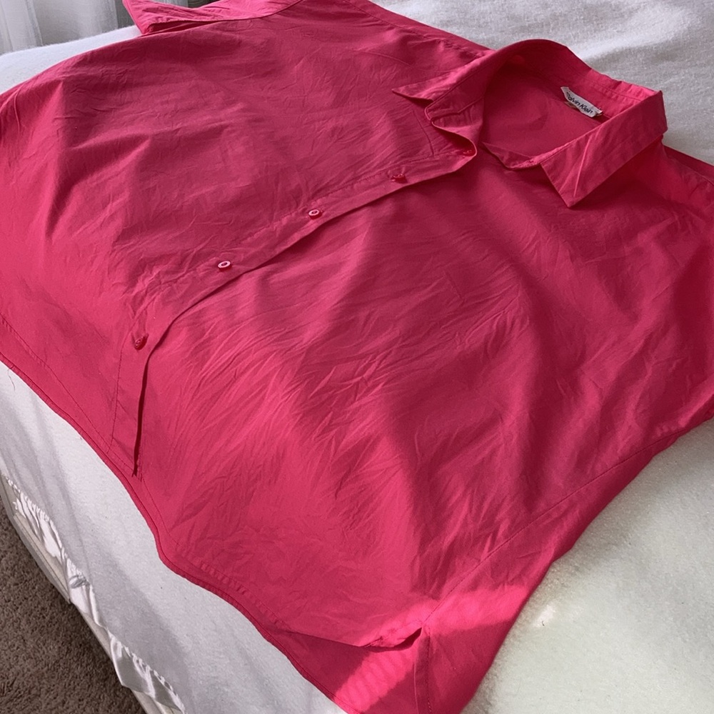 Hot Pink Calvin Klein asymmetrical hem size XL TG EG WOMENS